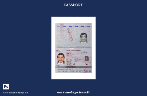 modello presente del passaporto della Lettonia in stile verificato