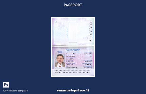 modello presente di passaggio Indonesia stile verificato