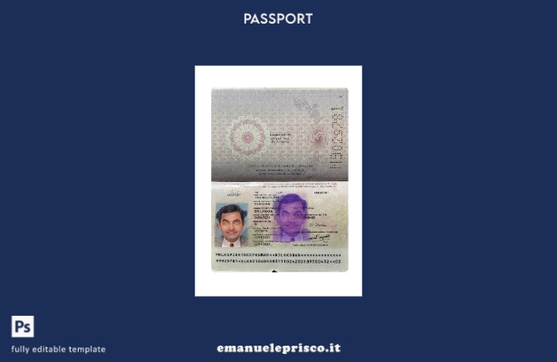 modello presente di passaporto dello Sri Lanka in stile verificato