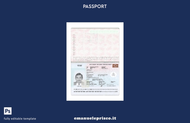 modello presente nuovo passaporto messicano in stile verificato