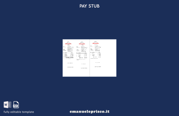 CV di stile verificato. Modello di busta paga del negozio di materiali da costru