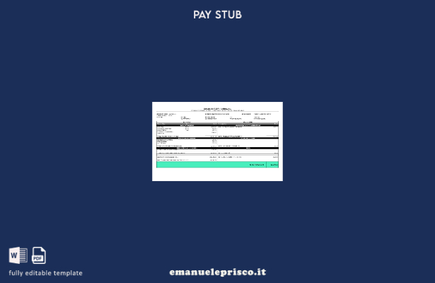 modello di busta paga Concentrix CVG Filippine stile verificato
