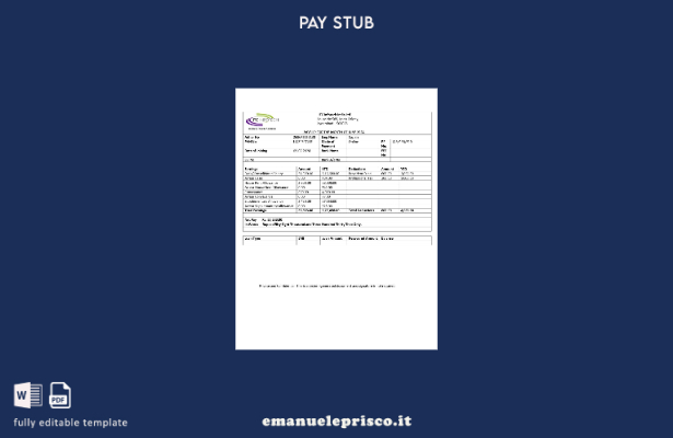 modello di busta paga ITC Infotech in stile verificato