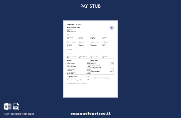 modello di busta paga Ind Sphinx Precision (produttore di utensili) stile verifi