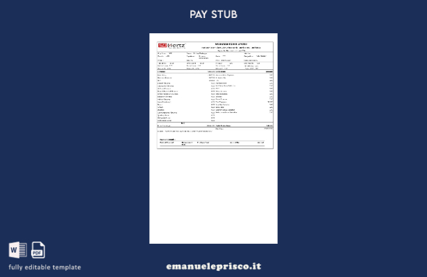 modello di busta paga Manikaran Power in stile verificato