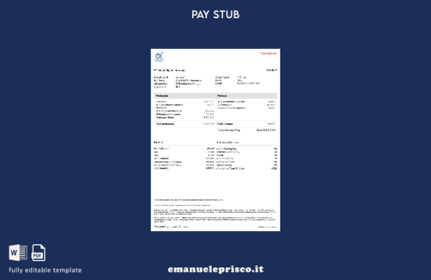modello di busta paga stile verificato PT Alpha Digital Informasi