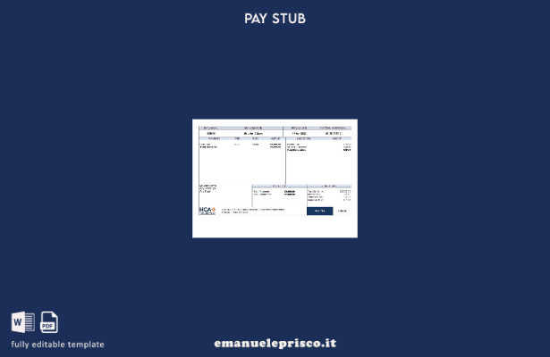 modello di foglio per dipendente di un'azienda sanitaria statunitense in stile v