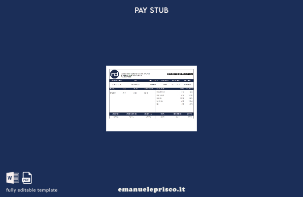 modello di foglio per dipendenti di una società di stampa statunitense in stile