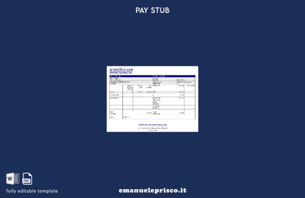 modello di società di sicurezza USA AmeriGuard Security Services Inc stile verif