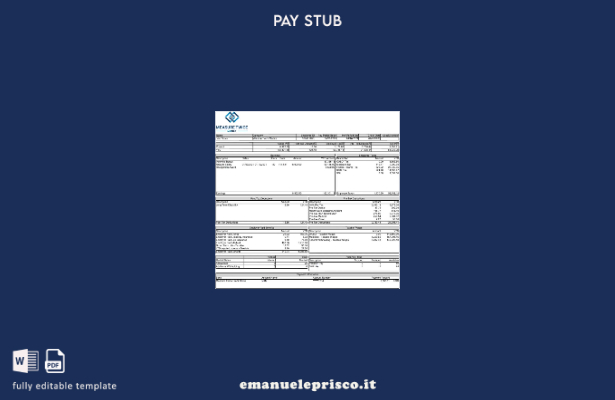 stile verificato Modello di busta paga USA Measure Twice Financia