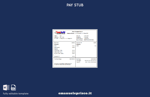 stile verificato Modello di busta paga delle soluzioni Teambuild Ptr Ltd