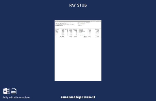 stile verificato Modello di dichiarazione degli utili dell'azienda di autotraspo
