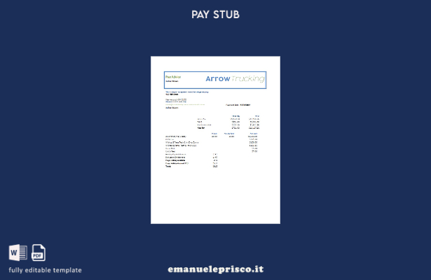 stile verificato Modello di dichiarazione dei guadagni dell'azienda produttrice