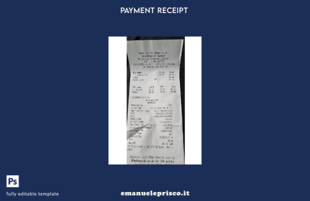 modello di controllo di pagamento limitato per acquisti express Bp in stile veri