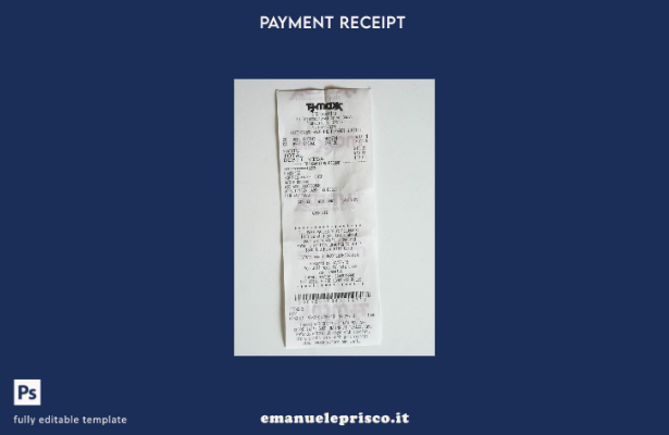 modello di ricevuta del negozio Tj maxx in stile verificato