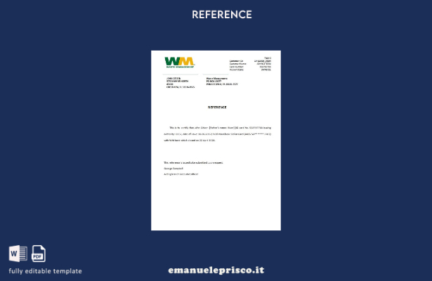 Modello di riferimento della chiusura USA WM in stile verificato