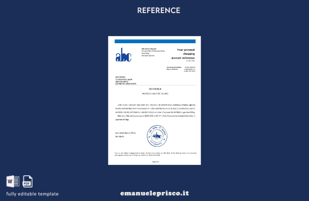 modello di riferimento ABC stile Uganda verificato