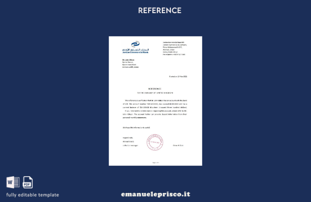modello di riferimento Jordan JCB in stile verificato