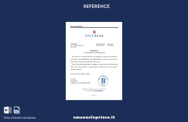 modello di riferimento Liechtenstein Neue Bank in stile verificato