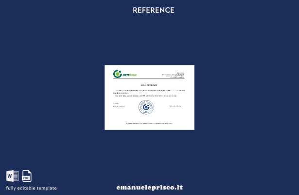 modello di riferimento OTP Ucraina in stile verificato