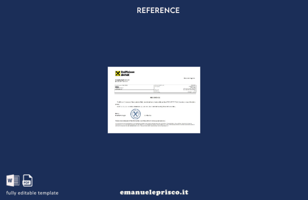 modello di riferimento Romania Raiffeisen stile verificato