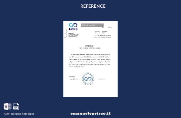 modello di riferimento UCPB Filippine stile verificato