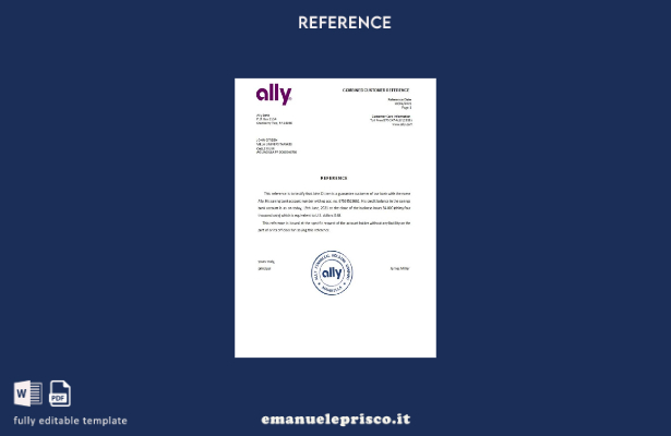 modello di riferimento USA Ally in stile verificato