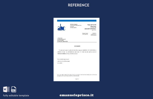 modello di riferimento chiusura ABC stile Uganda verificato