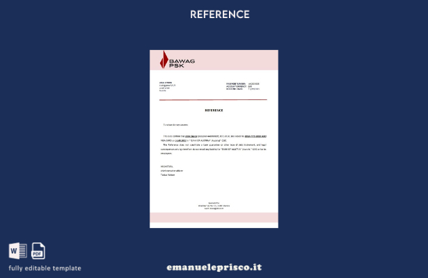 modello di riferimento chiusura BAWAG PSK stile verificato Austria