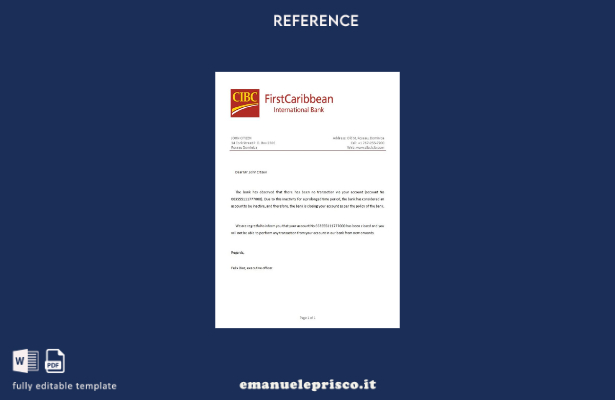 modello di riferimento chiusura CIBC stile Dominica verificato