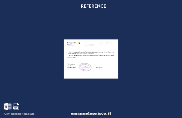 modello di riferimento del Commonwealth australiano in stile verificato