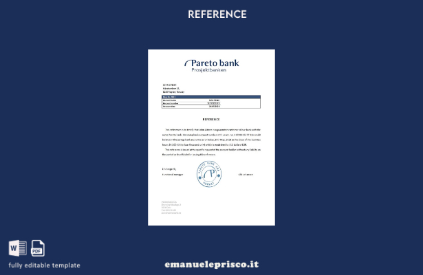modello di riferimento di Pareto norvegese in stile verificato