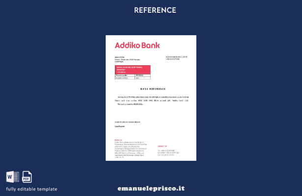 modello di riferimento per la chiusura della banca Addiko del Montenegro in stil