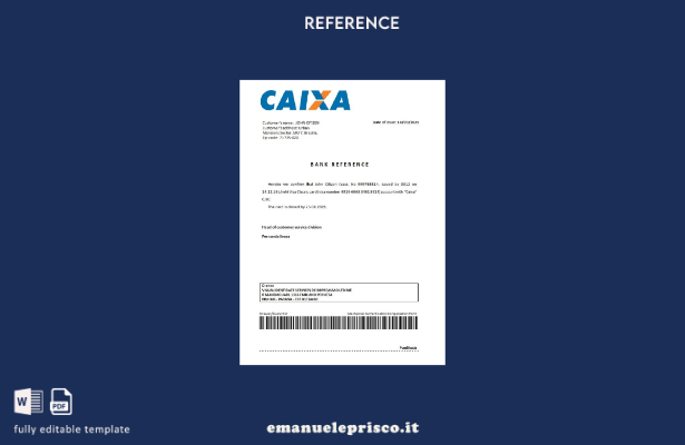 modello di riferimento per la chiusura di Caixabank Brasile in stile verificato