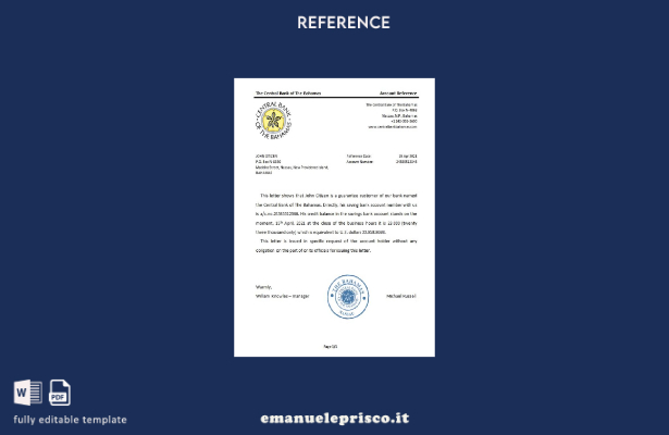 stile verificato Bahamas Modello di riferimento della banca centrale delle Baham
