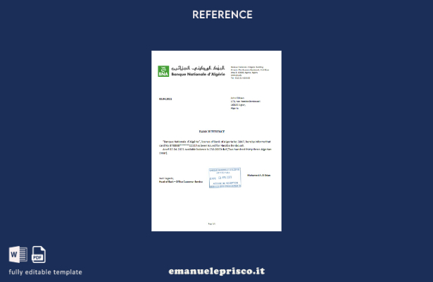 stile verificato Modello di riferimento Algeria Banque nationale