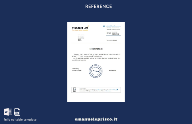 stile verificato Modello di riferimento Standard Life del Regno Unito