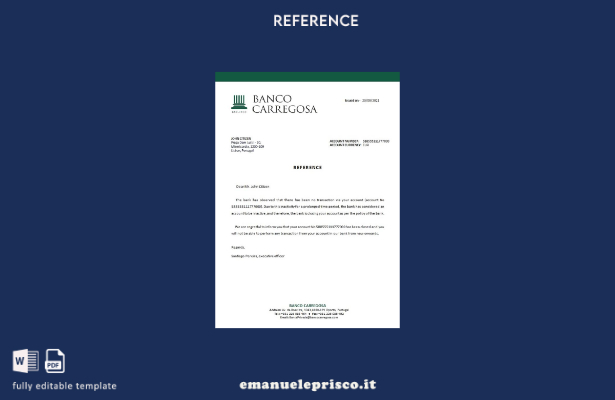 stile verificato Modello di riferimento chiusura Portogallo Banco Carregosa
