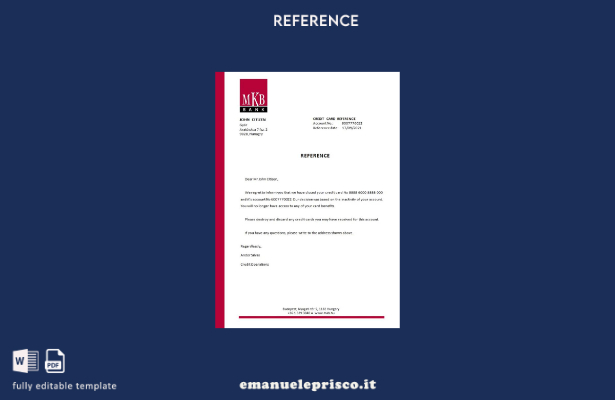 stile verificato Ungheria MKB Modello di riferimento per la chiusura della banca