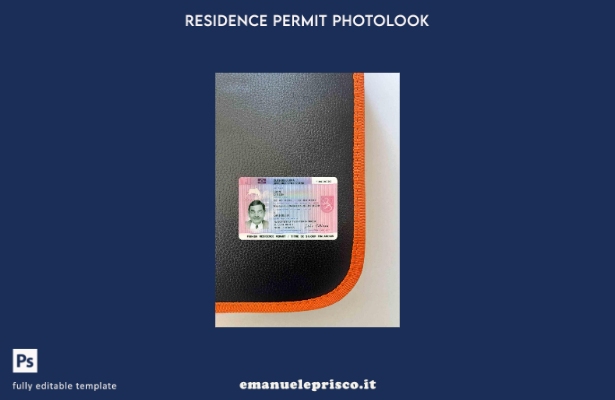 modello FRONTALE photolook del permesso di soggiorno finlandese in stile verific