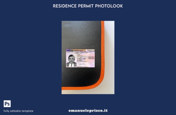 modello frontale photolook per permesso di soggiorno in stile verificato in Roma