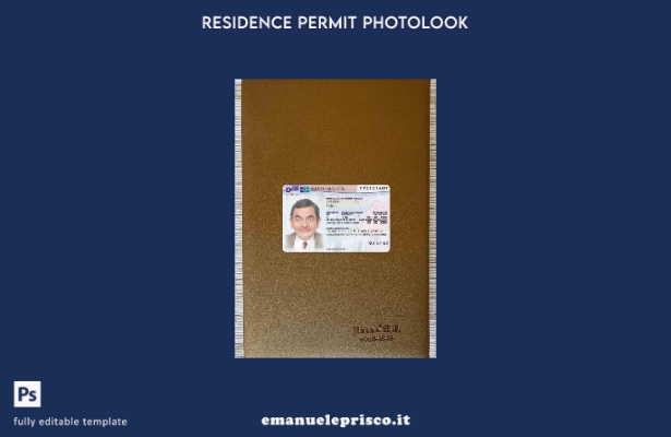 stile verificato Permesso di soggiorno in Germania presente modello FRONTALE pho