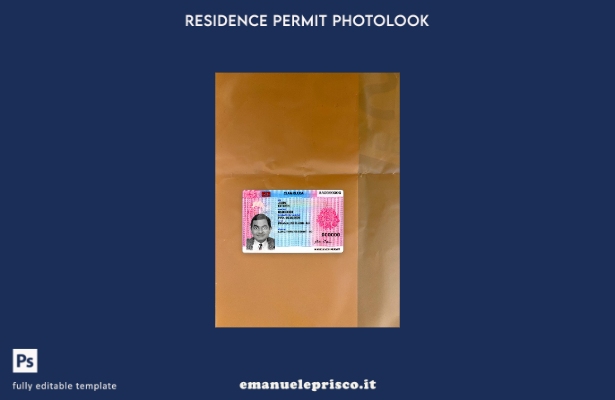 stile verificato modello frontale photolook per permesso di soggiorno in Estonia