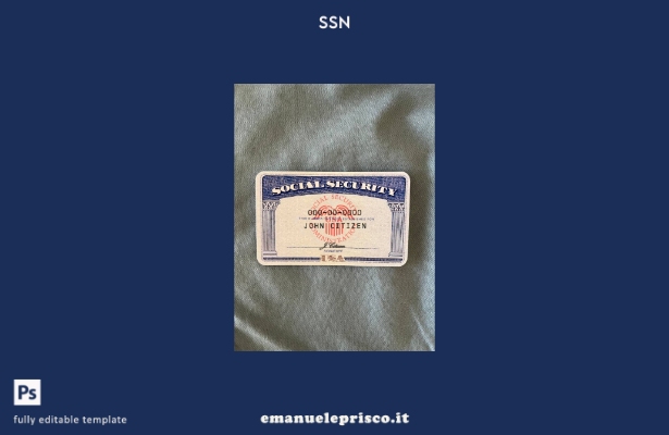 modello FRONTALE di sfondo blue jeans photolook USA SSN stile verificato
