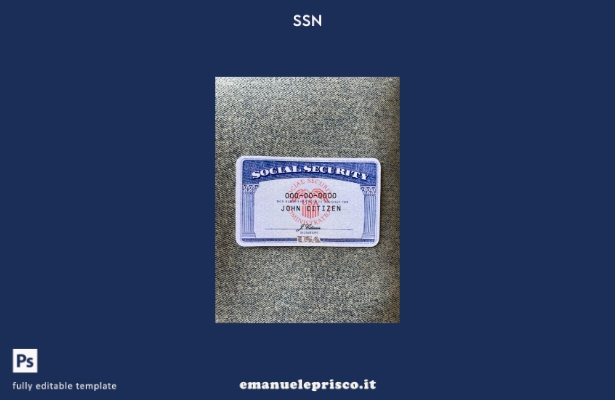 modello FRONTALE di sfondo jeans photolook USA SSN stile verificato