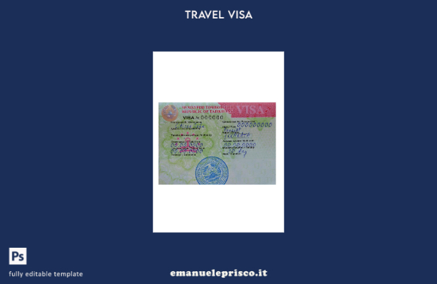 modello di versione di viaggio vis in Tagikistan in stile verificato