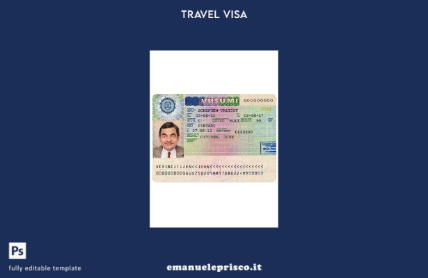modello di visto Schengen per la Finlandia in stile verificato