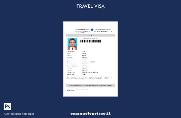 modello di visto elettronico per Etiopia in stile verificato