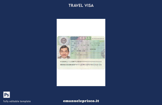 modello di visto per Bulgaria in stile verificato
