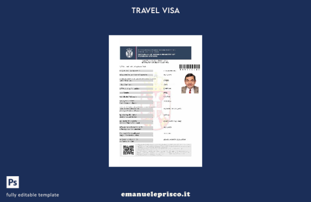 modello di visto per Serbia in stile verificato nei formati Word e PDF